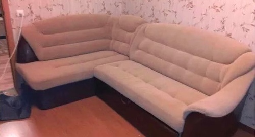 Перетяжка углового дивана. Богородицк